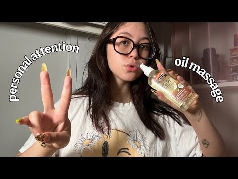 ASMR Lofi Hand & Body Massage Roleplay 💆‍♀️ Personal Attention + Oil Sounds