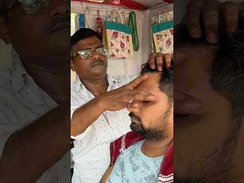 $1 Indian Head Massage #asmr #barbermassage #barbershop #relaxing #satisfying