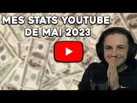 ASMR - Mes chiffres Youtube du mois de Mai 2023