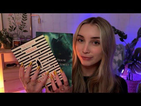 ASMR Balancing My Bookshelves for November (whispers, book triggers)