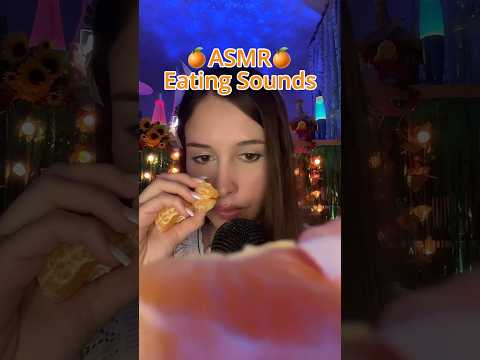 ASMR bruits de mastication & mandarine 🍊✨ #asmr #eatingsounds #tangerine #asmrfood