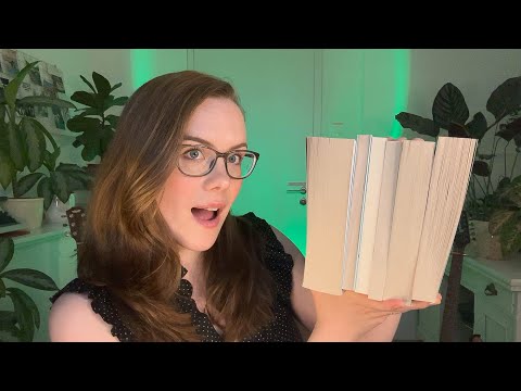 ASMR slightly sassy book haul 🙃 (whispered reading, book sounds)