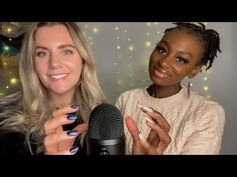 ASMR Collab ~ hand movements, mic brushing, scratching, tongue clicking ~ Whispering Psalms 21-23