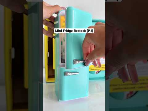 Mini Fridge Restock by ​⁠@MiniBrands_ZURU  ​⁠@ZuruToys  🥦🍗 #unboxing #asmr #toys #minibrands