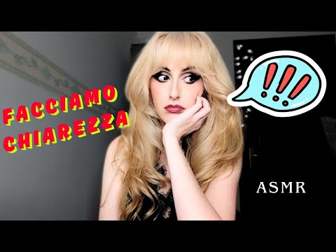 FACCIAMO CHIAREZZA ‼️/📌 ASMR ITA 🇮🇹  #chitchat #micscratchingasmr #tingles #tingly #plasticsounds