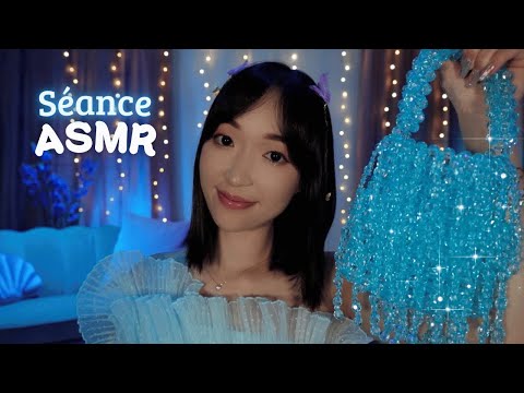 Séance ASMR 💙 pour t'apaiser ce soir (triggers variés et chuchotements) ✨