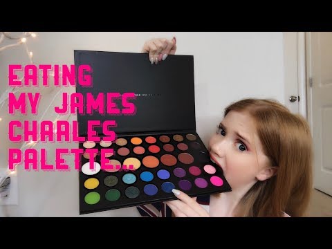 I ATE My James Charles Eyeshadow Palette... 🎨