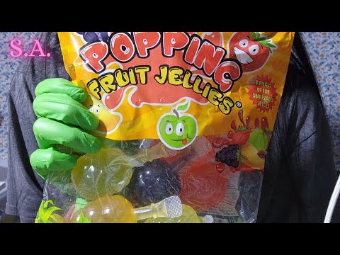 Asmr | Eating Fruit Jellies Close ups (No Talking)