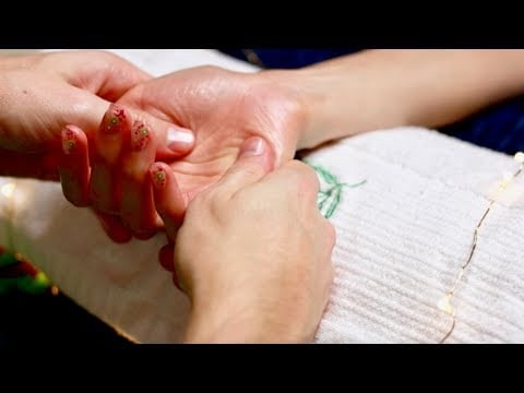 ASMR Hand Massage (with background music)