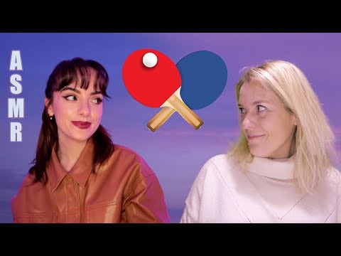 ASMR FR 🏓 Interview ping pong avec @SleepyMarieASMR (chuchotement proche micro + triggers)