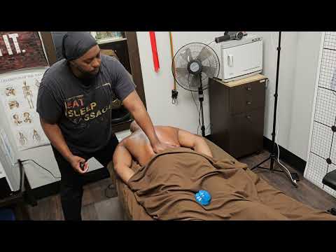 Personal Trainer's Back Sports Massage with Cupping (No Music)