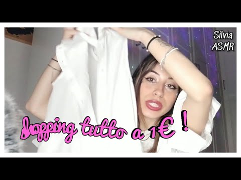 🇮🇹ASMR ITA• SHOPPING TUTTO A 1€,ho preso un sacco di cosine carine