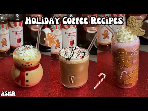 ASMR Holiday Coffee Recipes | Whispered Voiceover ☕️🎄