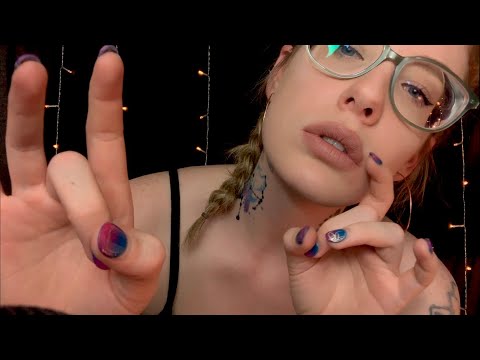 ASMR Finger FLICKING with Inaudible, Unintelligible Whispers