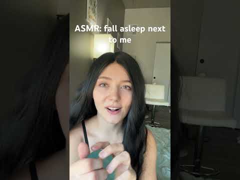 fall asleep next to me 🤍#asmr #girlfriendasmr #sleepaid #clingyasmr #whisper