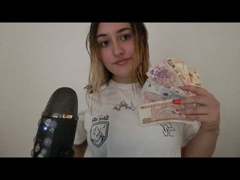 ASMR | BILLETES DE DIFERENTES PAÍSES 🇦🇷🇺🇸🇧🇷🇺🇾🇨🇺