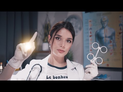 ASMR UNPREDICTABLE Cranial Nerve Exam - 1 Gazillion Tingles for Sleep - Roleplay