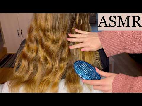 ASMR | Slow Hair Brushing, Back Tracing & Scalp Massage for Sleep (No Talking)