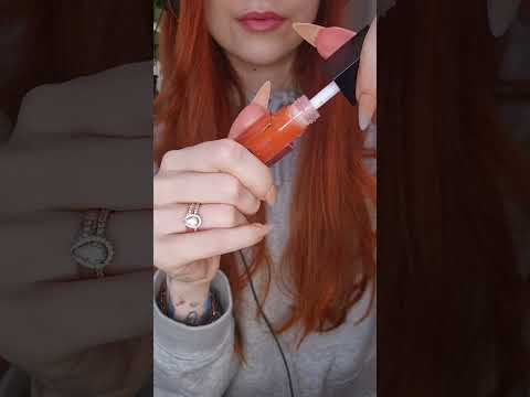elf lip oil application 👄  #asmrvideo #sensory #asmr #relax  #unboxing  #lipoil  #tingles #elf