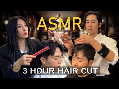 ASMR 바버 마스터들의 3시간 가위 모음집