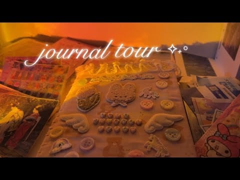 【ASMR】calm journal tour with tapping and whispers 🦢✧˖° (bahasa malaysia)