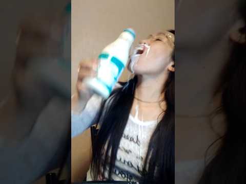 DRINKING MILK GONE WRONG#everyone #challenge #shortsfeed #shortvideo #funny #cute #viral
