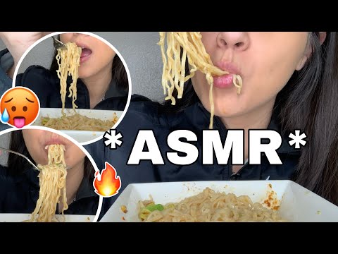 ASMR eating Hot & Spicy RAMEN - Food Satisfying Video