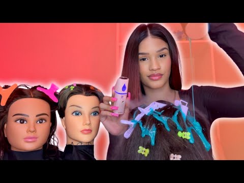 Asmr salon de belleza (piojos, lavado, masaje capilar, skincare)