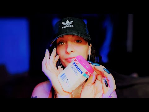 ASMR SATISFYING | GUM CHEWING | GLASS TAPPING | STICKY FOAM | SIMPLE RAW ASMR