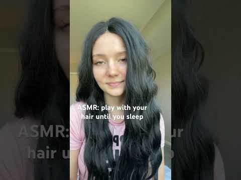 hair play until you sleep 🤍#asmr #sleepasmr #hairplay #comfort #whisper