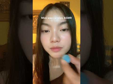 Frozen mini wax candies 🍭 ASMR SATISFYING #food #asmr #asmrsounds #asmreating