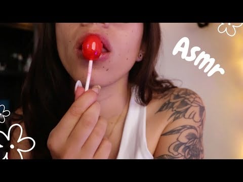 ASMR sonidos con paleta ⋆｡‧°ʚ🍒ɞ°‧｡⋆