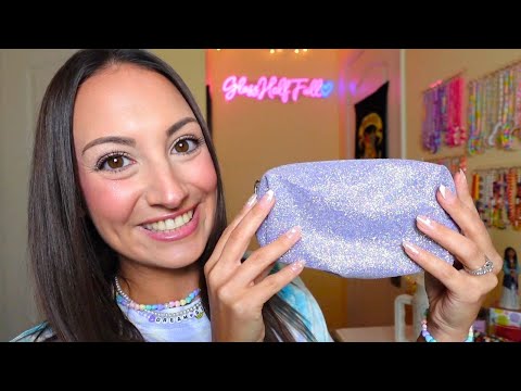 ASMR Tapping on my Makeup Bag Collection 2 💜