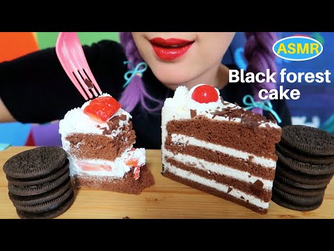 ASMR Black Forest CAKE,CHOC CHIFFON CAKE, OREO |초코 쉬폰,블랙포레스트 케익, 오레오|CURIE.ASMR