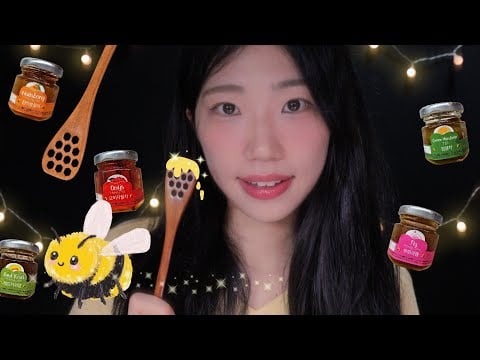 ASMR(Sub) Honey Spoon🍯= Tingle | Mouth Sounds