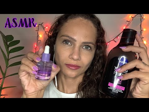 LIMPANDO SUA PELE ANTES DE DORMIR - ASMR