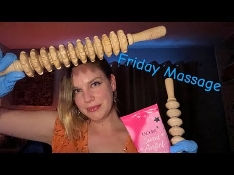 [ASMR] Fast & Aggressive Massage (Nitrile Gloves, Lotion, Wooden Sticks)