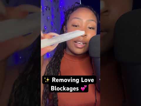 ✨ Removing Love Blockages 💕 #asmrforsleep #crystal #healing #reikihealing #asmr #energyhealing