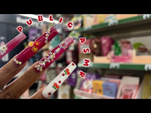 PUBLIC ASMR IN DOLLAR TREE  | LOFI, CAMERA SCRATCHING, TAPPING, TAG RUBBING & MORE! 