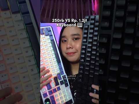 ASMR 250rb VS 1.2jt Keyboard 🎹 #asmr #asmrsounds #keyboard #keyboardasmr
