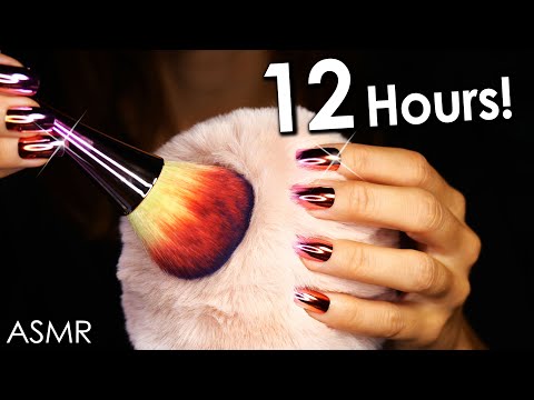 12 Hours ASMR DEEP Head MASSAGE & BRUSHING😴 4k (No Talking)