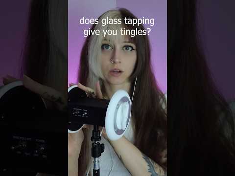ASMR glass tapping 💗 #asmr #asmrtest #asmrexam