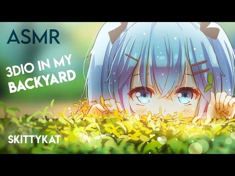 ASMR || "Touch Grass" Backyard Hangout 🐦😎🦋🍃 [Nature + Cityscape]