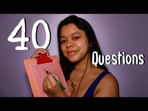 SOFT SPOKEN ASMR | 40 Questions pour que j'apprenne à te connaître ✏️