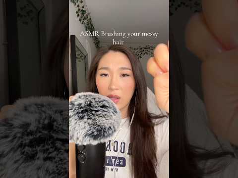 ASMR POV your hairs a MESS lemme Brush it for you bestie 😌💗 #asmr #asmrsounds