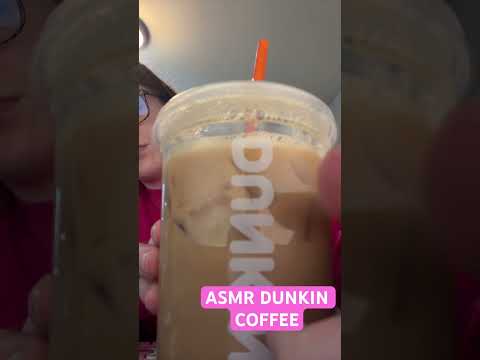Dunkin Coffee sounds SO good #asmr #asmrsounds #relax #coffee #tapping