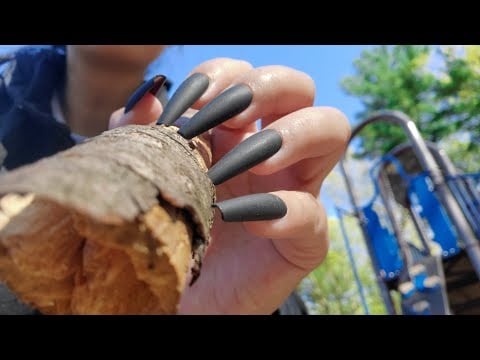 Public ASMR🏀Playground Fast Aggressive Lofi Tapping Scratching