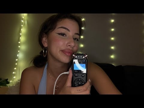 ASMR tascam mouth sounds✨ (biting sounds and mouth sounds n cloudy vape sounds)