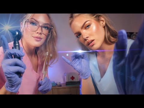 ASMR Ospedale Notturno 👩‍⚕️ Esame Orecchie, Test Vista, Sussurri Intimi & Cura Multipla