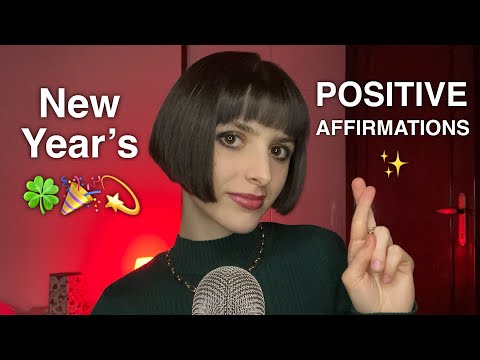 ASMR Positive Affirmations for Good Luck in the New Year🍀❤️ (+ hand sounds & visuals)